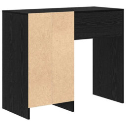 Berkfield Black Oak Writing Desk Black Oak Particle Board, Laminate Compact - thumbnail 7