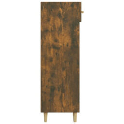 Berkfield Shoe Cabinet Smoked Oak 60X35X105 Cm Engineered Wood - thumbnail 8