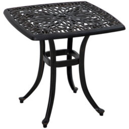 Wyld Haus Kesa 53 X 53Cm Cast Aluminium Bronze Square Outdoor Bistro Table With Parasol Hole - thumbnail 2
