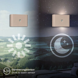Briloner Cordless Wall Light Rechargeable Lamp Up & Down Motion Sensor Stick-On 3W, 270Lm Beige - thumbnail 6
