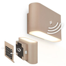 Briloner Cordless Wall Light Rechargeable Lamp Up & Down Motion Sensor Stick-On 3W, 270Lm Beige - thumbnail 2