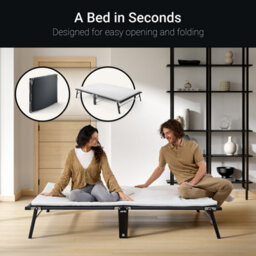 Jay-Be Ce120 Compact Folding Bed With E-Fibre Mattress, Small Double - thumbnail 6