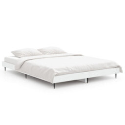 Berkfield Bed Frame White 135X190 Cm 4Ft6 Double Engineered Wood - thumbnail 2