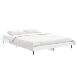 Berkfield Bed Frame White 135X190 Cm 4Ft6 Double Engineered Wood - thumbnail 3