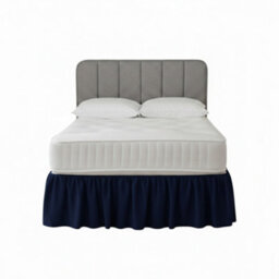 Base Valance Polycotton Sheet For Divan Beds Easy Care Bed Base Cover Navy - thumbnail 2