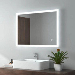 Emke Illuminated Bathroom Mirror With Light Bathroom Led Mirror With Touch Switch Demister 600X800mm - thumbnail 1
