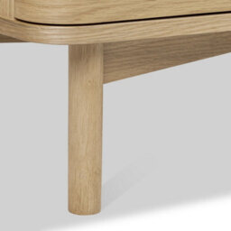Finch Oak Slatted 3 Drawer Chest By Roseland Furniture - thumbnail 8