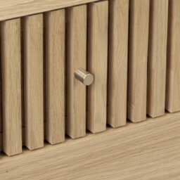 Finch Oak Slatted 3 Drawer Chest By Roseland Furniture - thumbnail 7