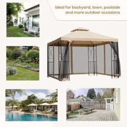 3X3(M) Outdoor Gazebo Patio Pavilion Canopy Tent - thumbnail 5