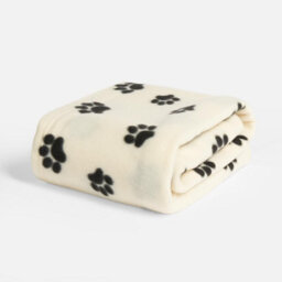 Ohs Paw Pet Dog Blanket Throw Soft Puppy Animal Mat, Cream - thumbnail 3