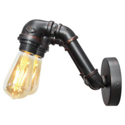 Long Life Lamps Company Twin Vintage Industrial Pipe Wall Light M0191P - thumbnail 4