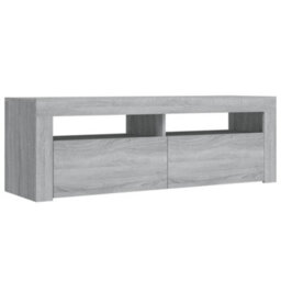 Walplus Tv Cabinet With Led Lights Grey Sonoma 120X35X40 Cm - thumbnail 3