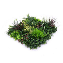 True Products Premium Artificial Green Plant Living Wall Panel 50Cm X 50Cm - Carnival C - thumbnail 3