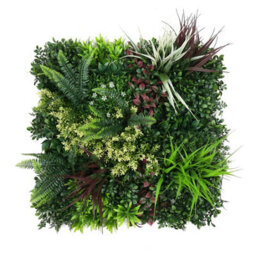 True Products Premium Artificial Green Plant Living Wall Panel 50Cm X 50Cm - Carnival C - thumbnail 1
