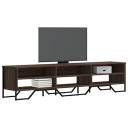 Berkfield Tv Cabinet Brown Oak 180X34X41 Cm Engineered Wood