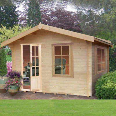 Shire Bucknells 28 mm Log Cabin 10 X 8 Feet - image 1