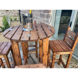 Marlborough Traditional Deluxe Alfresco Bar Set Four Seater - thumbnail 3