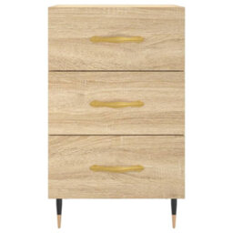 Berkfield Bedside Cabinet Sonoma Oak 40X40X66 Cm Engineered Wood - thumbnail 5