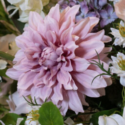 Wyld Haus Set Of 3 Pink Dahlia Artificial Flower Stems 540mm - thumbnail 4