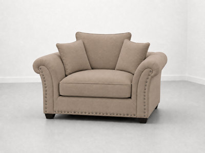 Harrison Plush Velvet Sofa - Elegant Modern Sofa Collection - Mink 1 Seater