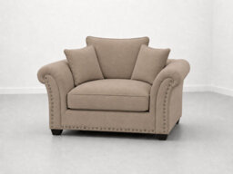 Harrison Plush Velvet Sofa - Elegant Modern Sofa Collection - Mink 1 Seater