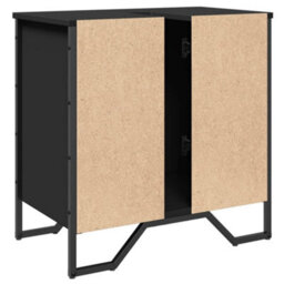 Berkfield Bathroom Sink Cabinet Black 60X35X60 Cm Engineered Wood - thumbnail 6