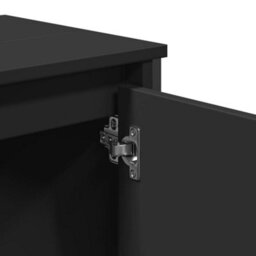 Berkfield Bathroom Sink Cabinet Black 60X35X60 Cm Engineered Wood - thumbnail 7
