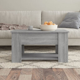 Vidaxl Coffee Table Grey Sonoma 79X49X41 Cm Engineered Wood - thumbnail 3