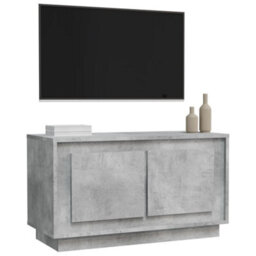 Berkfield Durable Tv Cabinet Concrete Grey 80X35X45 Cm Engineered Wood - thumbnail 4