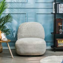 Nordlys Gray Swivel Lounge Chair Modern Design Style Living Room - thumbnail 4
