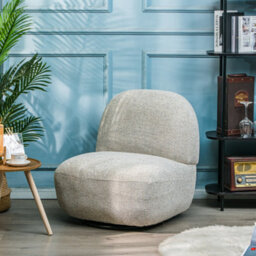 Nordlys Gray Swivel Lounge Chair Modern Design Style Living Room - thumbnail 3