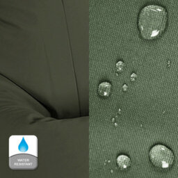 Beautiful Beanbags Beanbag Cube Footstool - Water-Resistant Bean Bag Pouffe For Indoor Or Outdoor Use - Olive - thumbnail 3