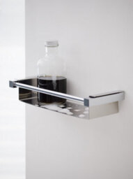 Cosmic Bathroom Shelf Rectangular, 34 Cm, Silver Gloss, Metal, Wall-Mounted - thumbnail 3