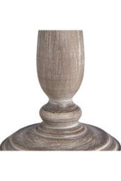 Teos Rustic Wooden Table Lamp With Linen Shade Classic Cozy Lighting - thumbnail 2