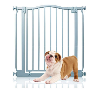 Bettacare Curved Top Dog Gate, 71Cm - 80Cm, Matt Grey, Pressure Fit Pet Gate For Dog And Puppy, Pet And Dog Barrier - image 1