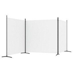 Vidaxl 3-Panel Room Divider White 525X180 Cm Fabric - thumbnail 5