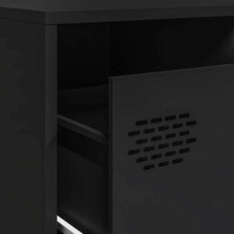 Berkfield Tv Cabinet Black 202X39X43.5 Cm Cold-Rolled Steel - thumbnail 9