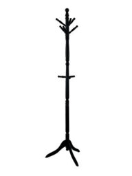 Aspect Furniture Cleo Wooden Coat Stand With 9 Hooks-Solid Wood In Black Finish - thumbnail 2