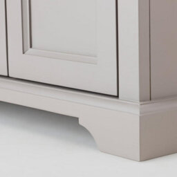 Statement Furniture Florence Glass Door Display Cabinet, Dove Grey Dresser - thumbnail 5