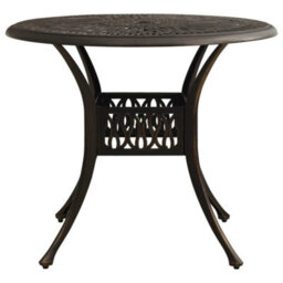 Berkfield Garden Table Bronze 90X90X74 Cm Cast Aluminium - thumbnail 2