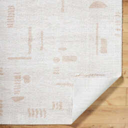 Livabliss Fossay Shaggy-Washable Beige Modern Hig Pile Living Bedroom Rug 160 X 213 Cm Easy Care, Non Shedding - thumbnail 4