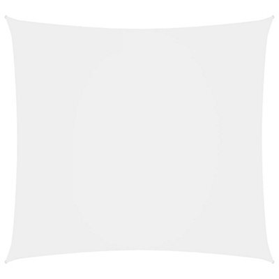 Berkfield Sunshade Sail Oxford Fabric Square 3X3 M White - image 1