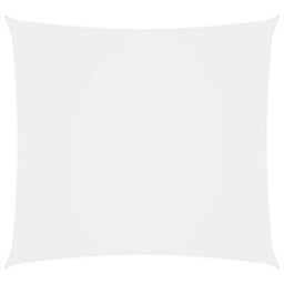 Berkfield Sunshade Sail Oxford Fabric Square 3X3 M White - thumbnail 1