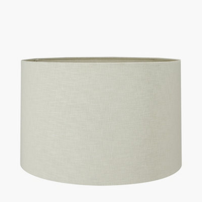 Pacific Lifestyle 30Cm Cream Self Lined Linen Drum Lampshade Modern Cylinder Table Lamp Shade - image 1