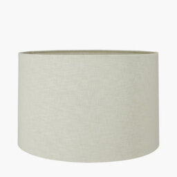 Pacific Lifestyle 30Cm Cream Self Lined Linen Drum Lampshade Modern Cylinder Table Lamp Shade