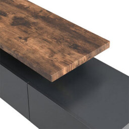 Furniture in Fashion Alanis Wooden Tv Stand With Storage In Rustic Oak And Led - thumbnail 8