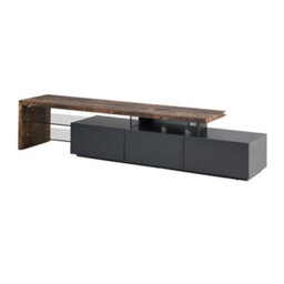 Furniture in Fashion Alanis Wooden Tv Stand With Storage In Rustic Oak And Led - thumbnail 5