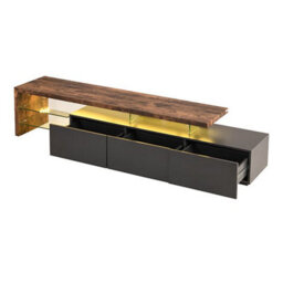 Furniture in Fashion Alanis Wooden Tv Stand With Storage In Rustic Oak And Led - thumbnail 6
