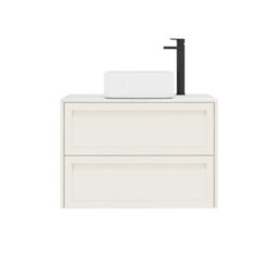 Royal Bathrooms Royal Bathroom Elmore 800mm Classic White Wall Mounted Countertop Bathroom Vanity Unit 2 Drawer With Elena Basin - thumbnail 7