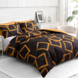 Lazzaro Ziggy Double Duvet Cover Set Luxury Microfiber Lightweight Durable Ultrasoft Duvet Cover With Zipper Closure - thumbnail 1